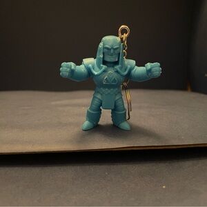 DC comics lex Luther Blue Action Figure Keychain upcycled toy